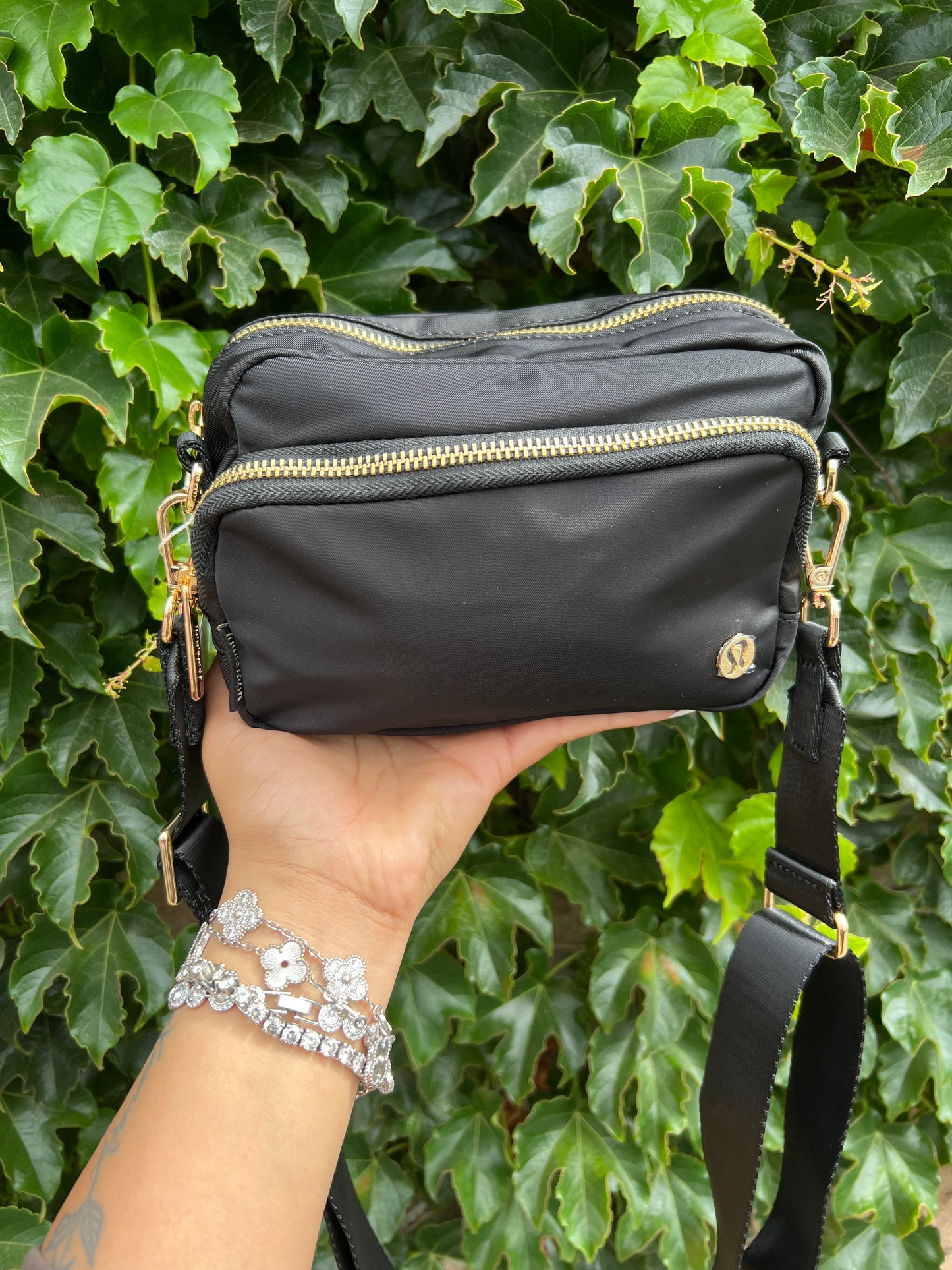 Lulu gold side bag
