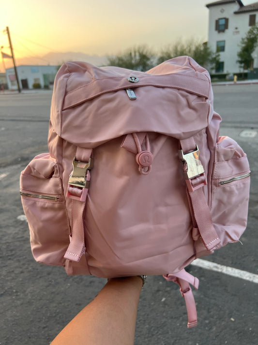 Lulu pink backpack