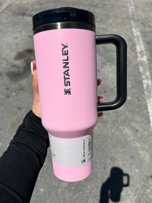 40oz tumbler pink & black