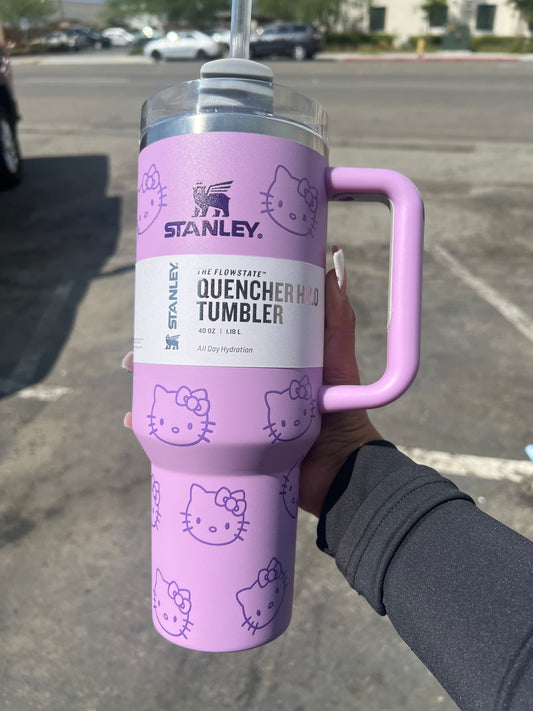 Hello kitty 40oz purple