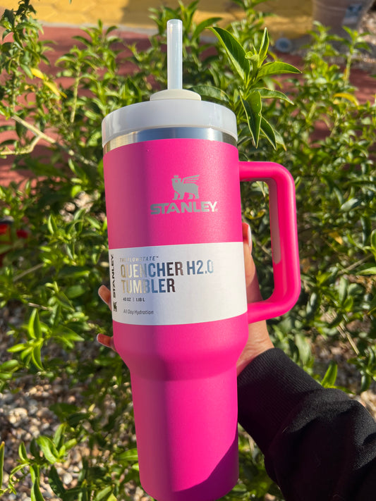 Hot pink 40oz tumbler