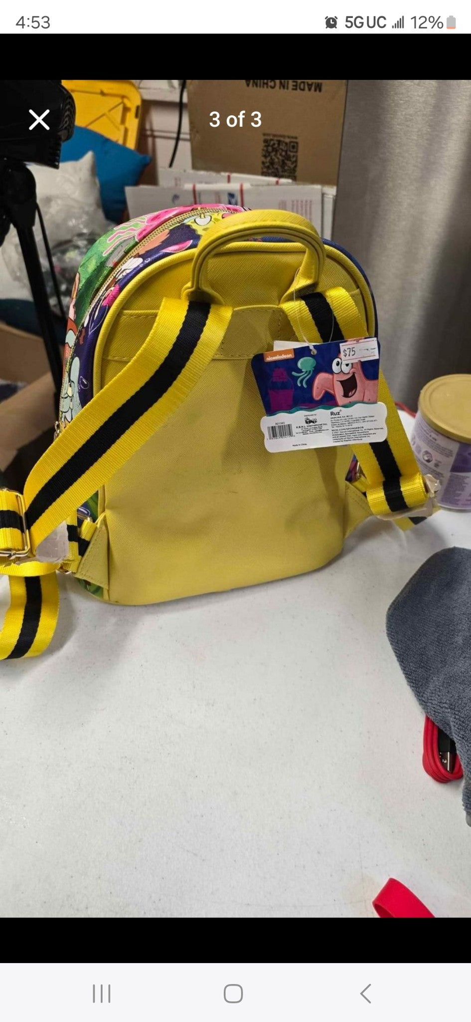 SpongeBob backpack