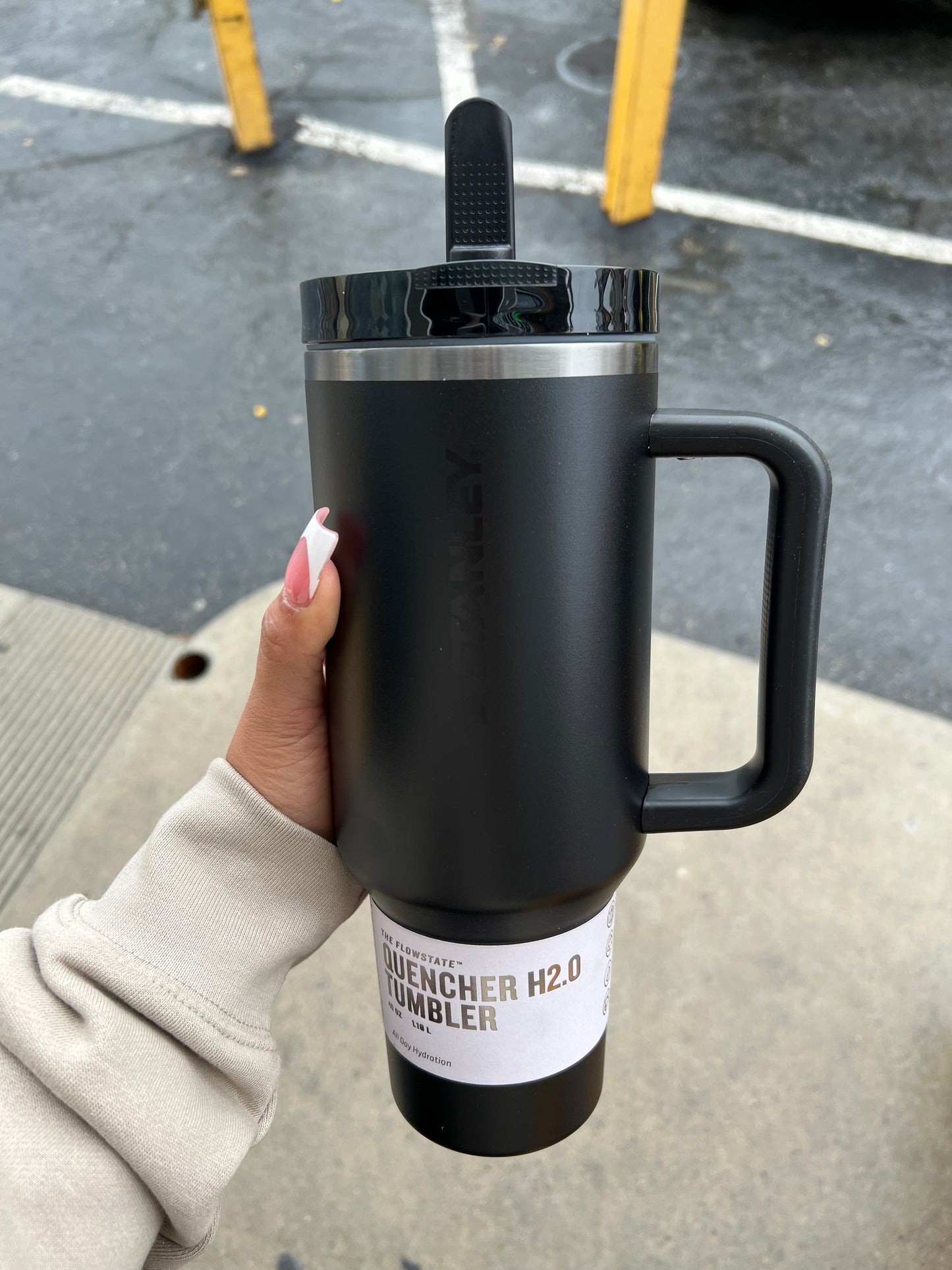 40oz black tumbler